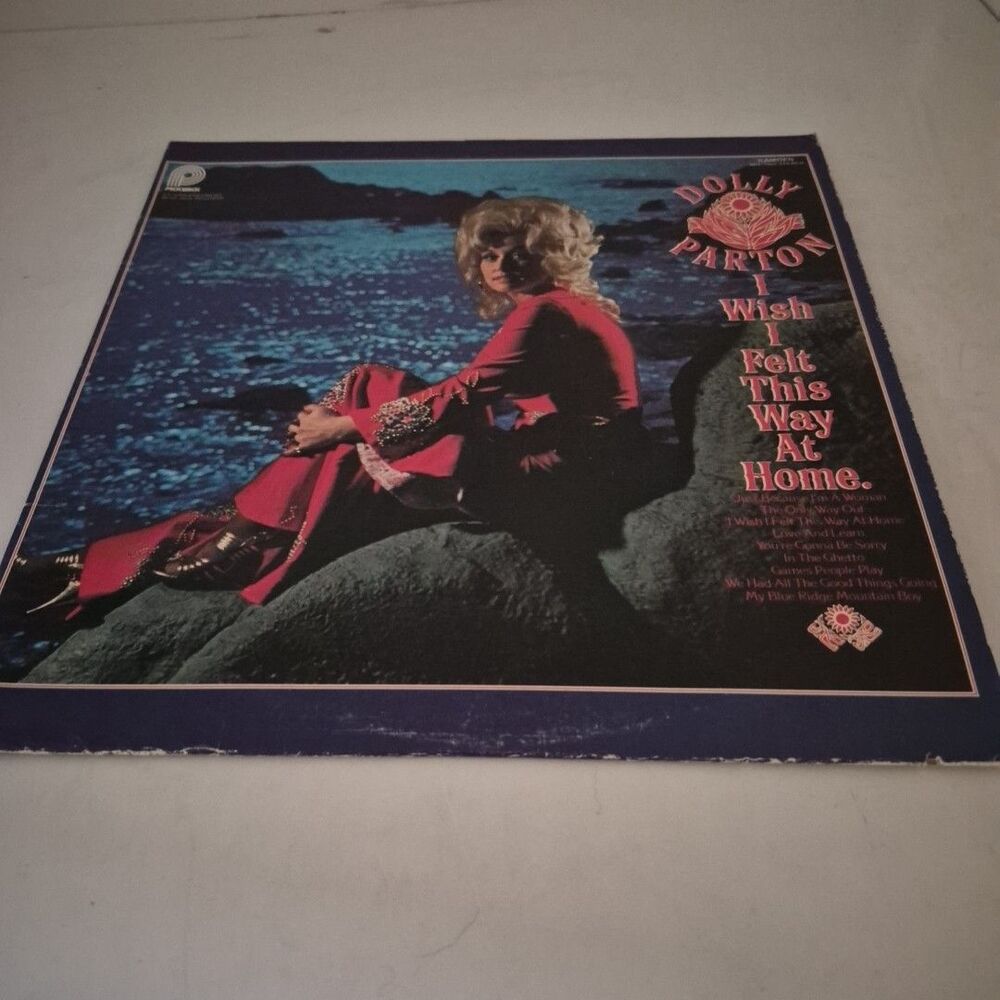 Dolly Parton I Wish I Felt This Way at Home. LP Vinyl Record 1975 ACL-7002
